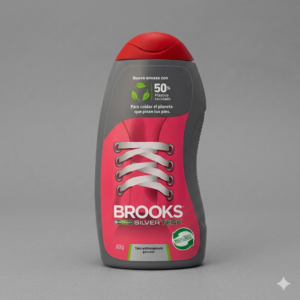 talco para pies brooks silver teck 80 grs