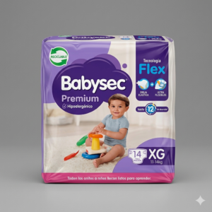 pañales babysec premium talla xg 14 un.
